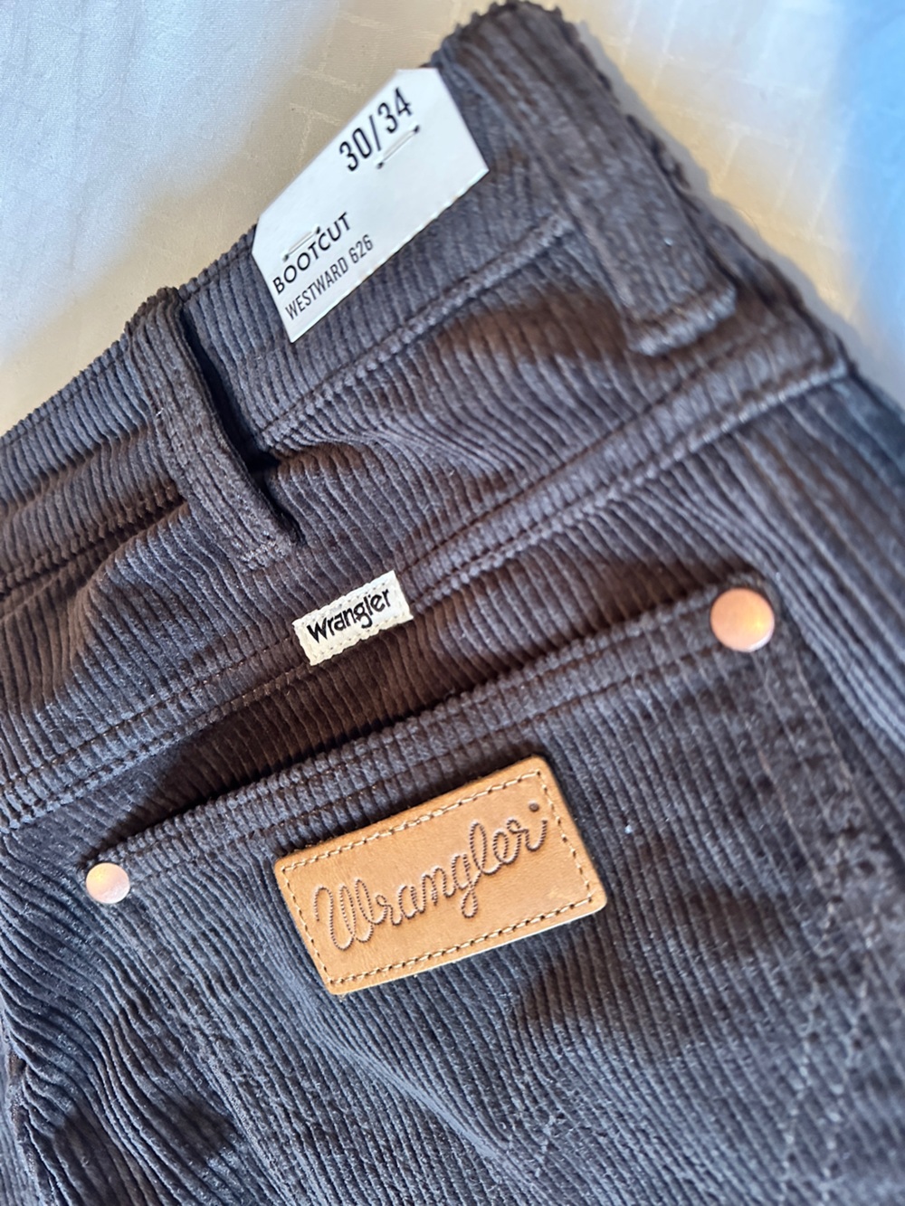 Wrangler Brown Corduroy Flare Pants -NWT